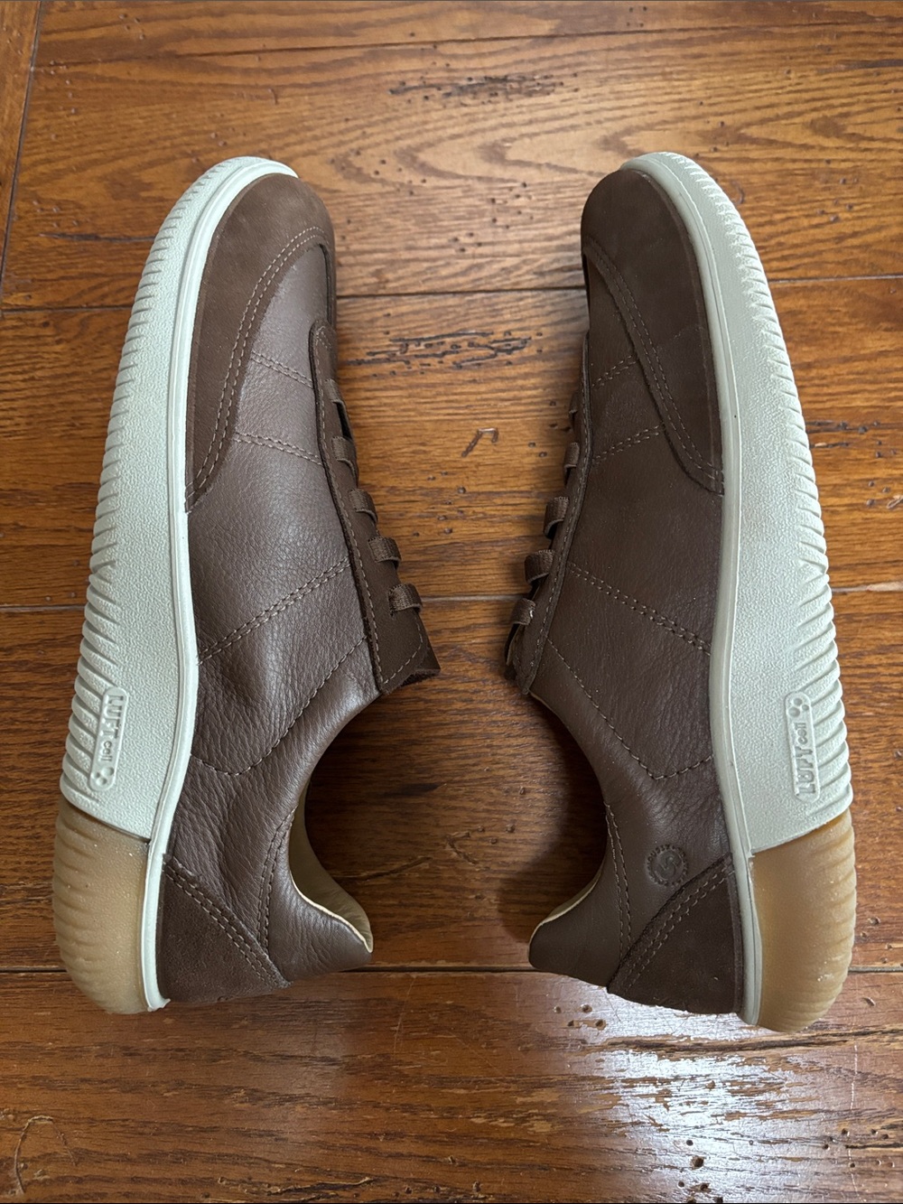 Keen KNX T-Toe Sneaker Men’s Dark Brown Leather Slip-on Comfy 1030625 Size 10.5 - Picture 5 of 15